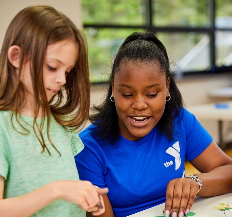 girl receiving cancer support at the YMCA