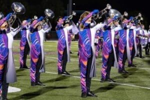 Tarpon Springs band playing on field