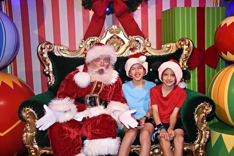 Picture with Santa at Magic Kingdom at Mickey's Very Merry Christmas Party 2024