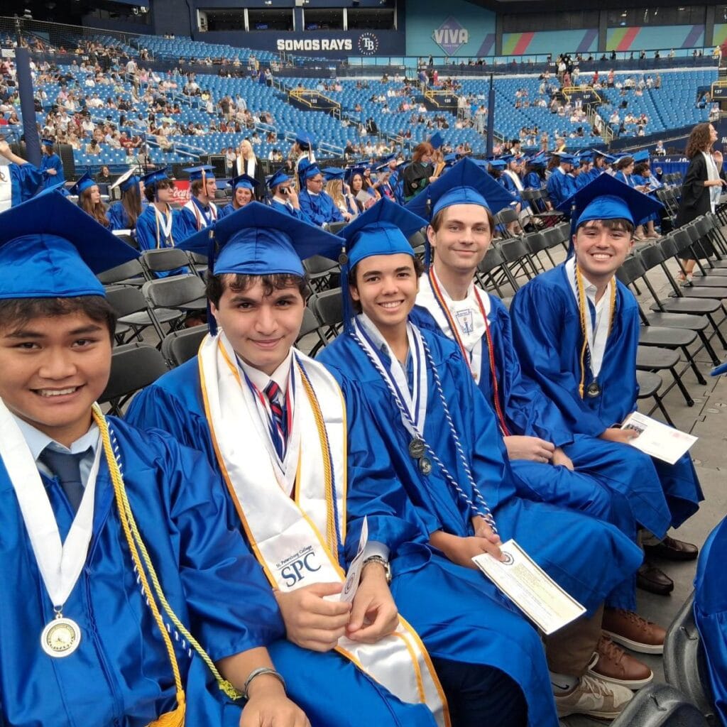 St. Pete Collegiate High School Students at graduation