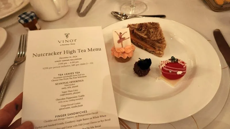 Nutcracker high tea at the Vinoy Ballroom