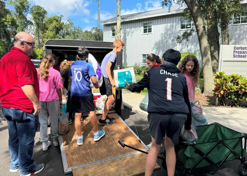 Corbett Prep students learn how volunteering creates happiness