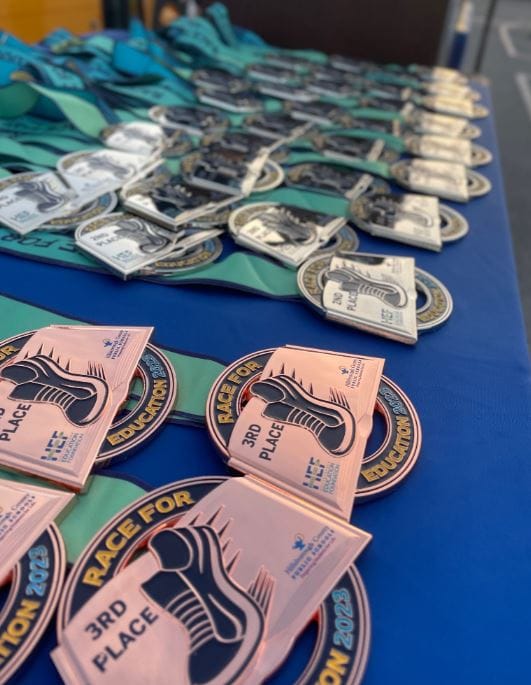 Race 4 Education medals