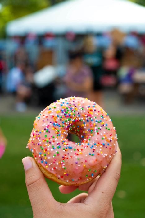 Strawberry donut from Ananda Farms