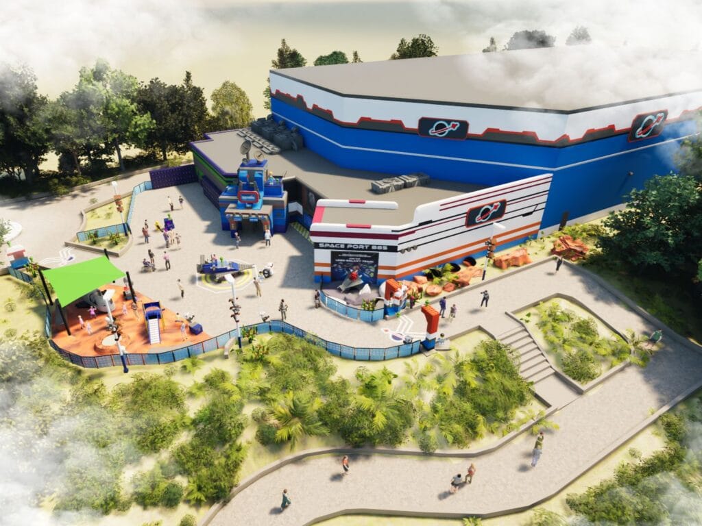 LEGOLAND Florida Space Coaster rendering