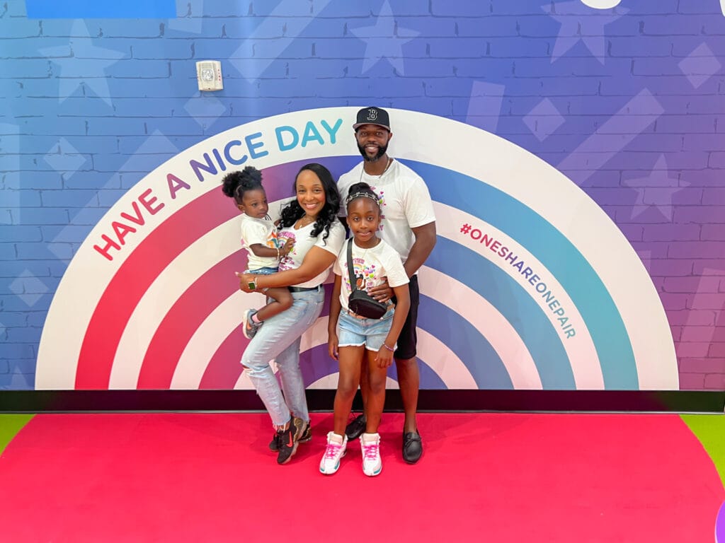 Let's See exhibit at Glazer Children's Museum mural