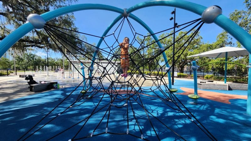 Julian B. Lane playground climbing structure photo credit Zoe Joiner
