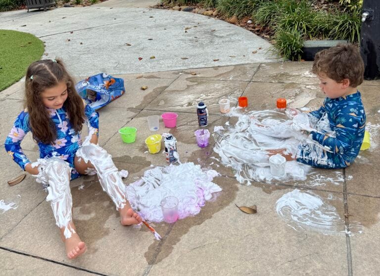 Sensory Play at the Pool ideas to try with kids