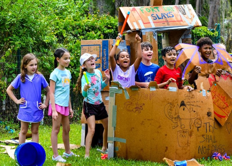 Corbett Prep students play outside for learning
