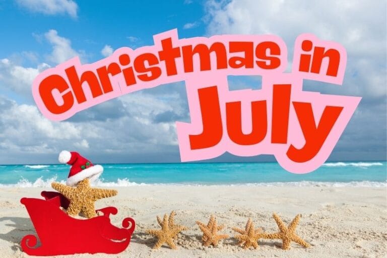 Christmas in july events in tampa bay family graphic - dani canva