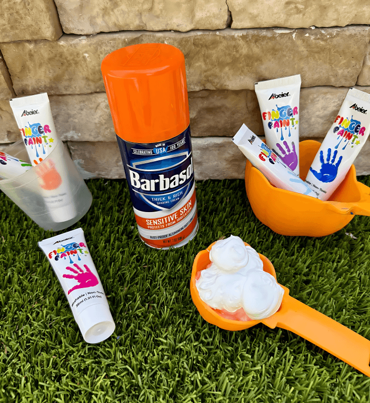 Sensory play at the pool
