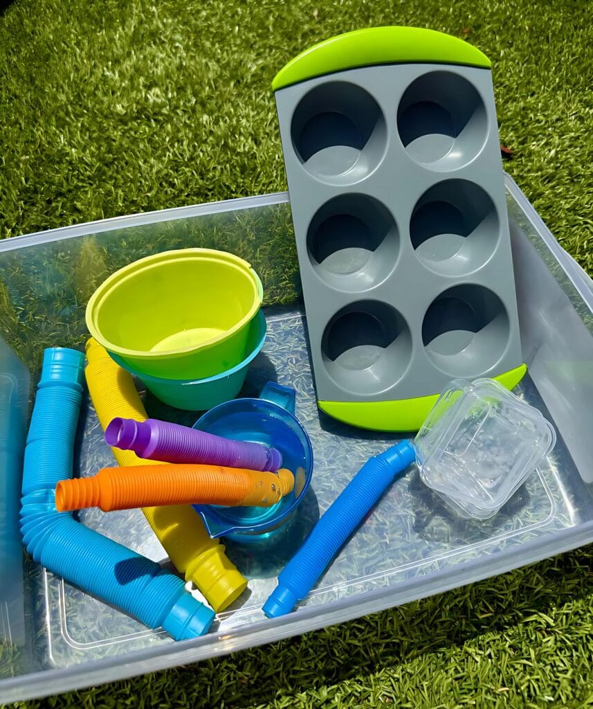 Sensory Play at the Pool
