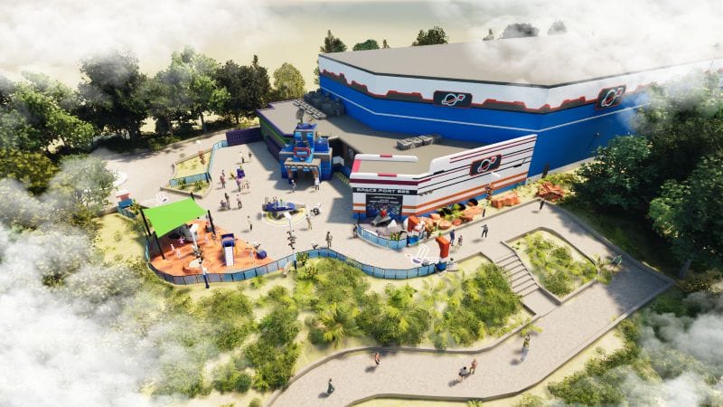 new indoor roller coaster at Legoland Space themed