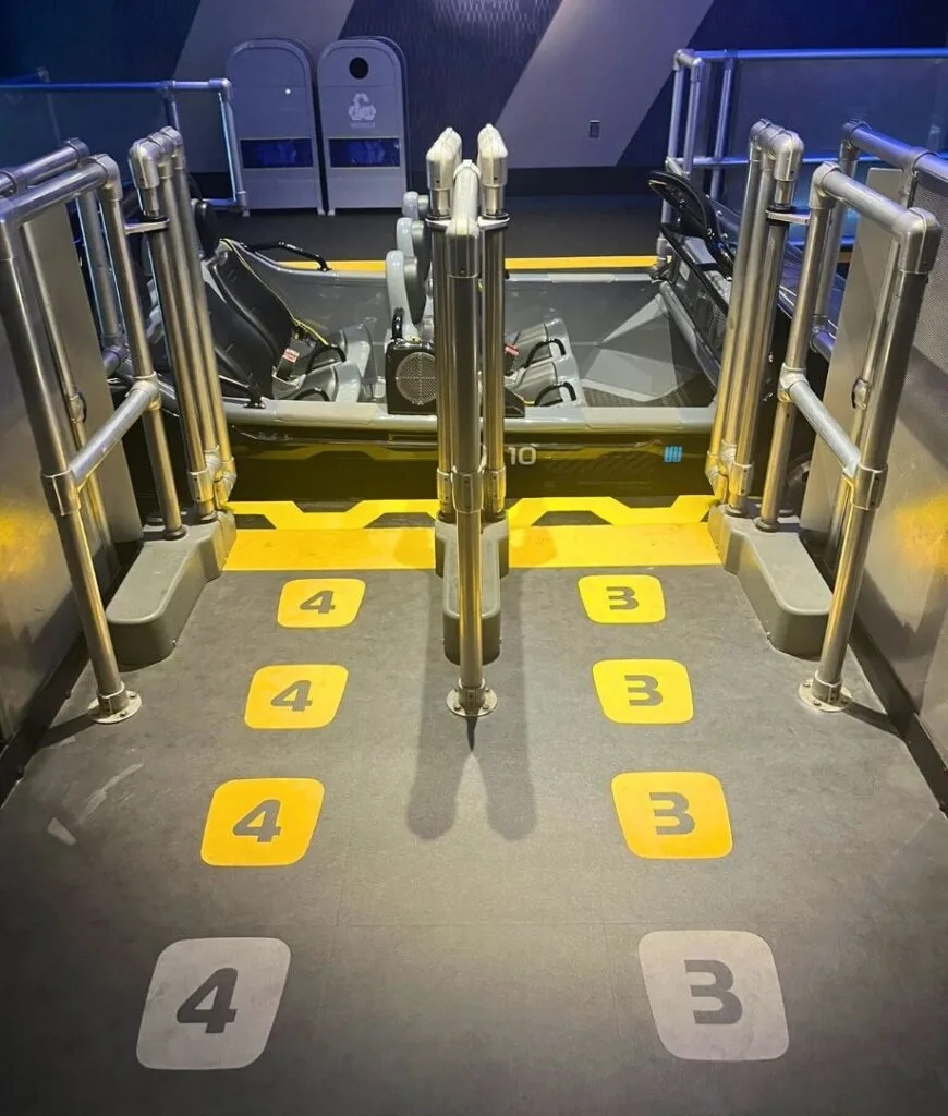 New Test Track Ride Vehicle empty at loading dock - image by Ralf Gonzalez