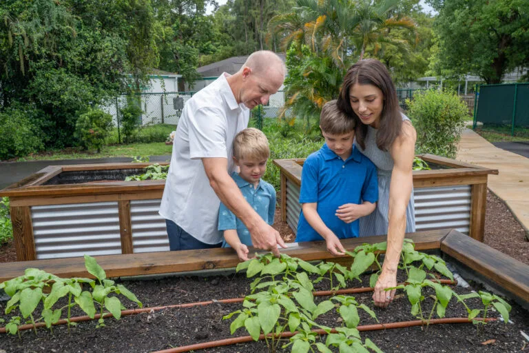 the lawrence family at Corbett Prep