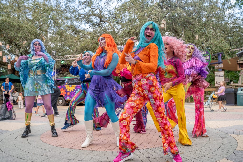 ZooTampa Creatures of the Night Zombie dancers in group