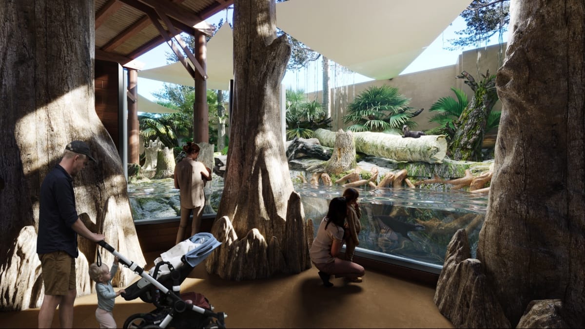 ZooTampa's Florida Waters Otter Oasis rendering