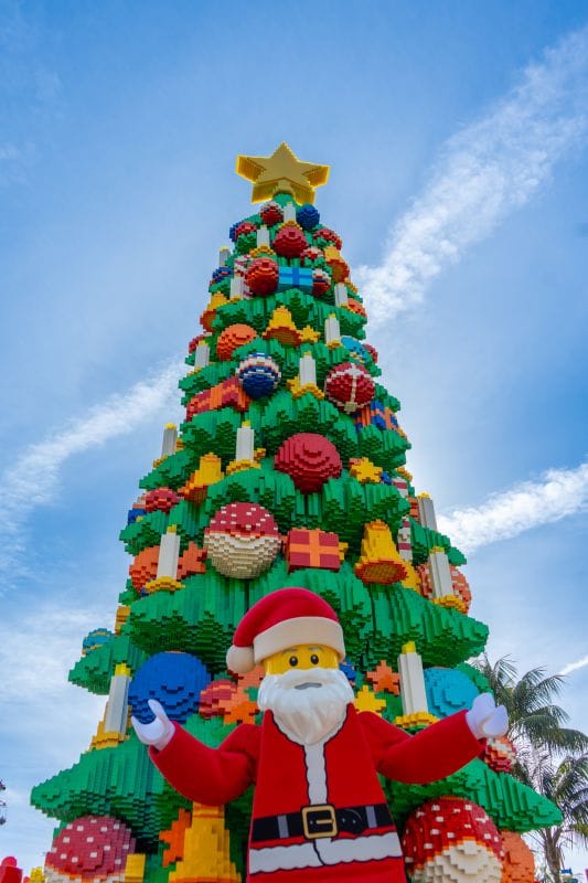Rock around the giant LEGO Christmas Tree!
