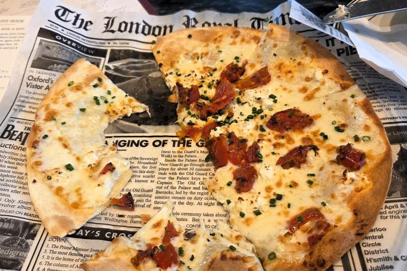 Mad Dogs and Englishmen pizza