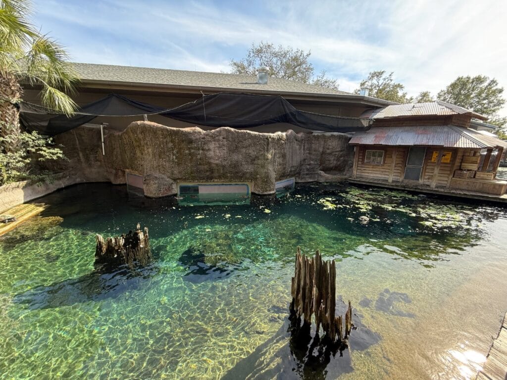 ZooTampa Manatee tank from outside
