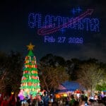 drones announcing opening date of Galacticoaster at LEGOLAND Florida Resort