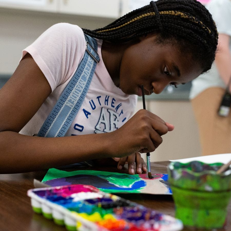 Pinellas County School student painting