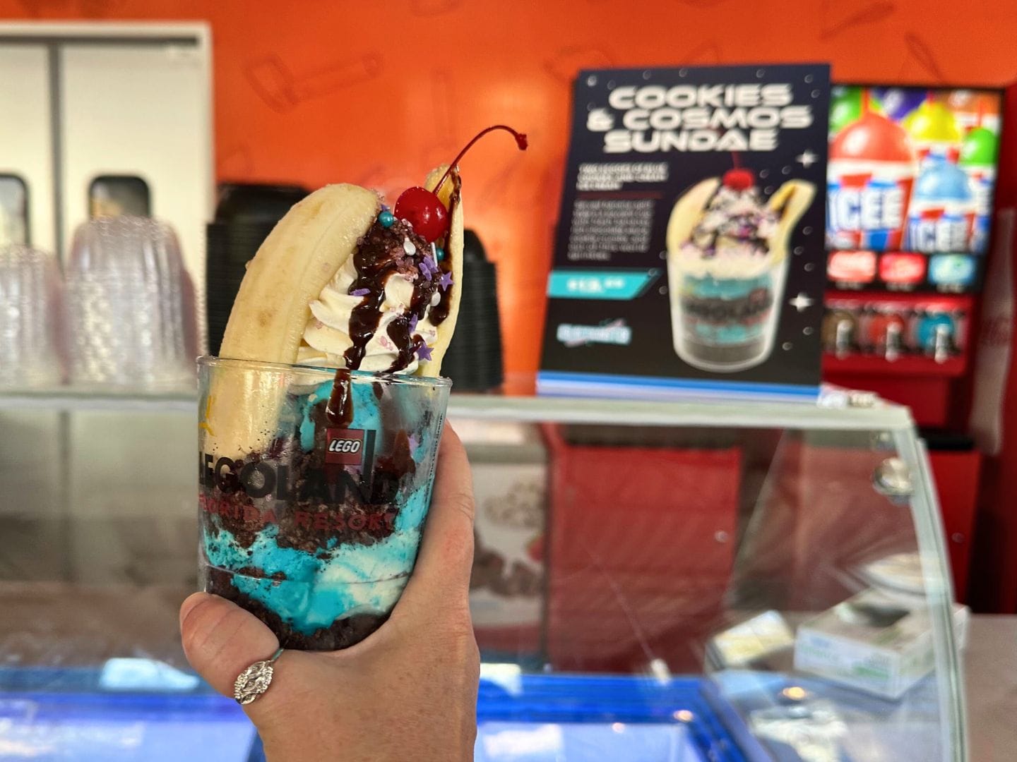 Cookies and Cosmos Sundae at LEGOLAND Florida for Galacticoaster - image by Dani Meyering