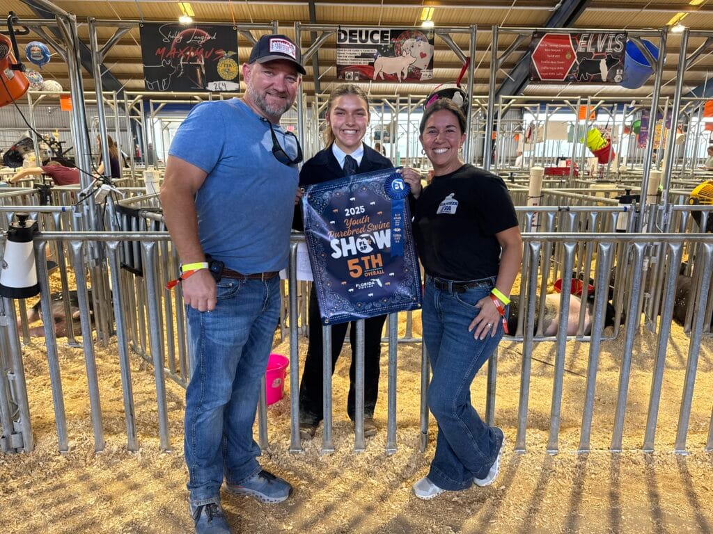 Shelby Langford and family at the Florida State Fair