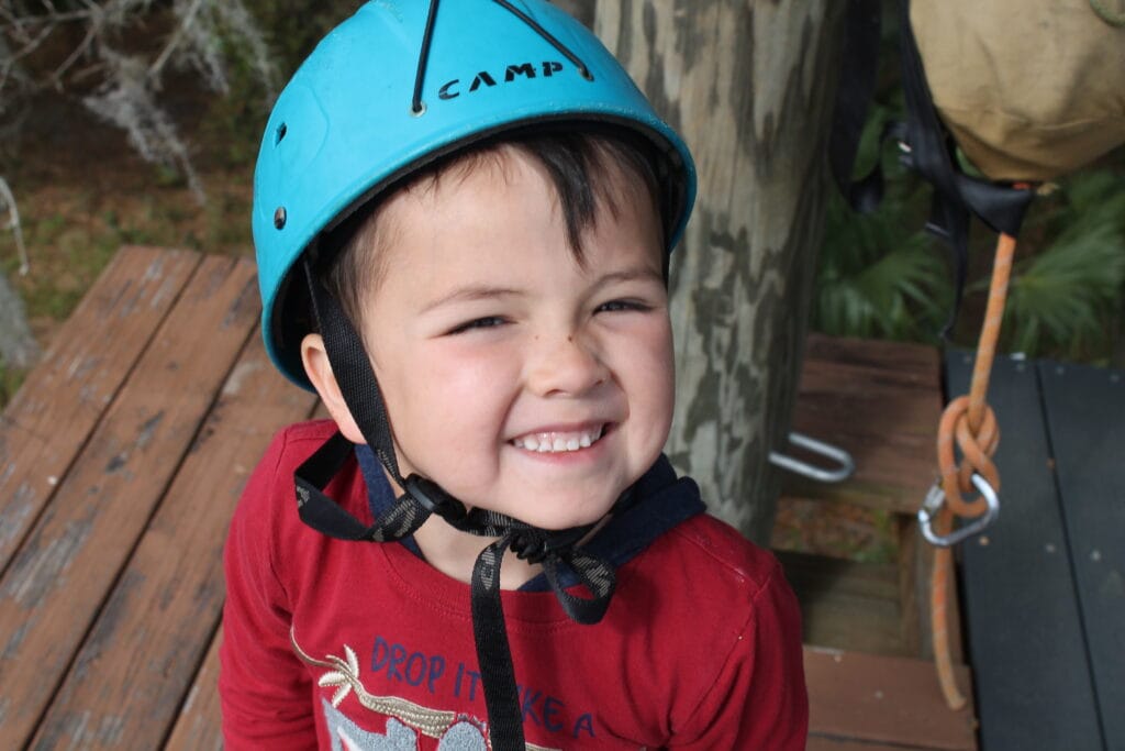 5-year-old Vinh at YMCA Camp Cristina in 2019.