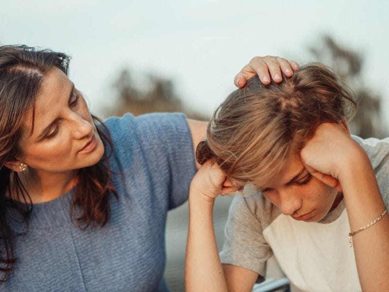 a mother starting conversations about teen drinking with her son