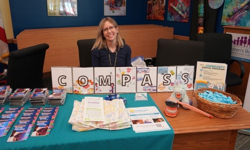 Our Compass Program that helps residents find help for non-clinical issues, is present to help attendees connect with resources.
