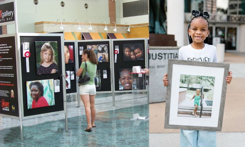 Heart Gallery of Tampa's photography and videography on display