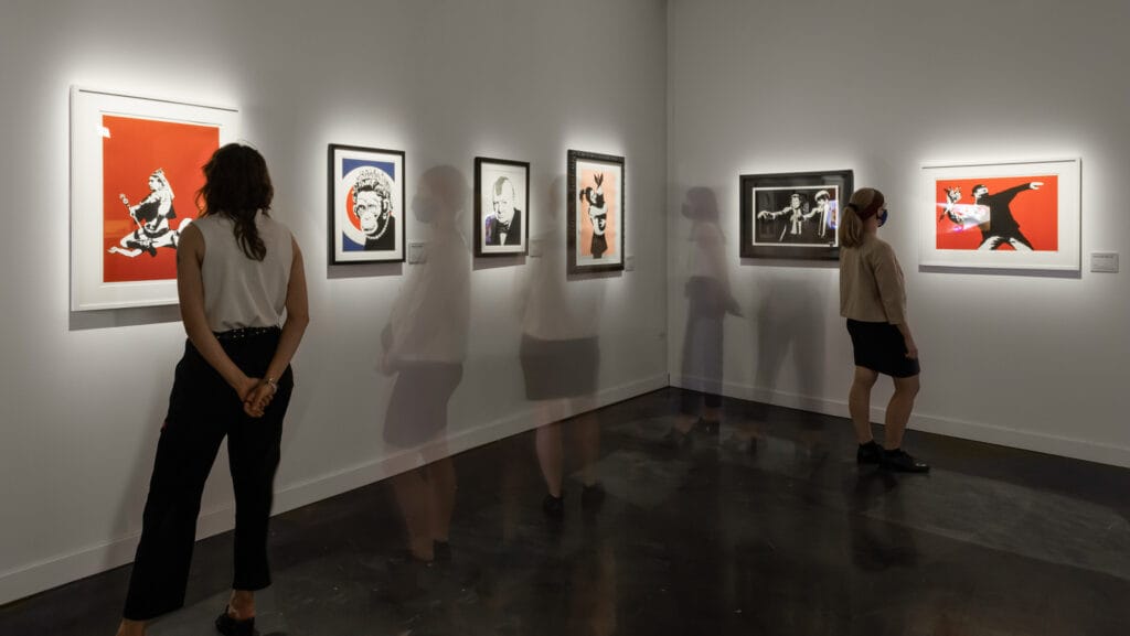The Art of Banksy exhibit. Photo by Kyle Flubacker.