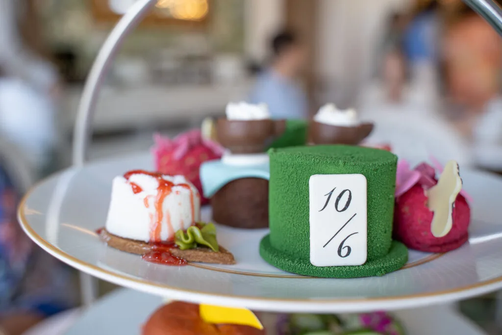Disney Tea Experience Grand Floridian Garden View Lounge Mad Hatter tea cake