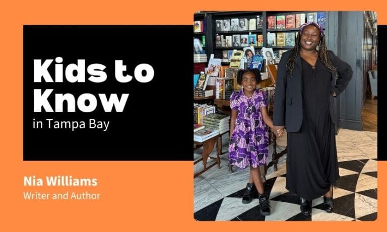 Kids to Know: Writer and Author Nia Williams poses with her mom, Kiva Williams.