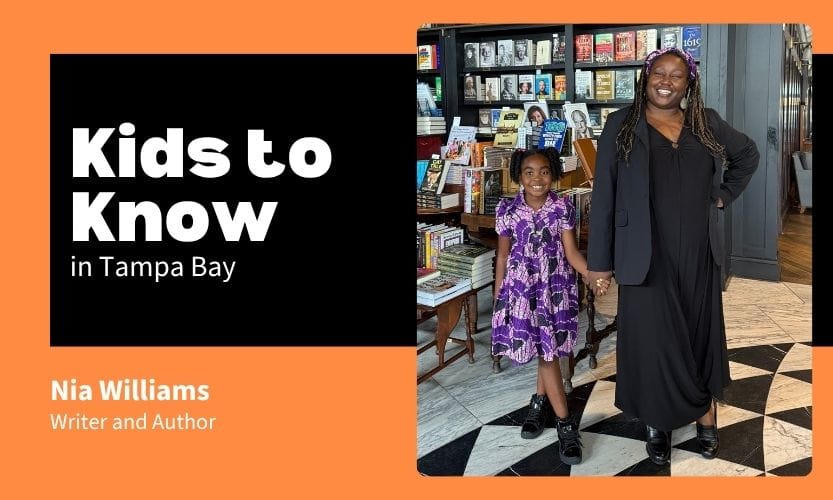 Kids to Know: Writer and Author Nia Williams poses with her mom, Kiva Williams.