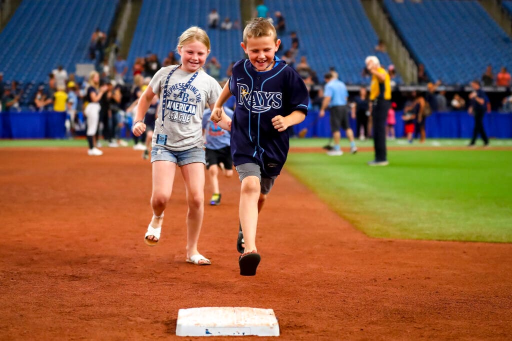Kids Run the Bases Tampa Bay Rays