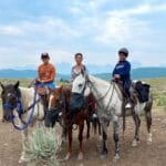 Horseback riding with Heart Six Ranch just outside the Grand Teatons National Park in Wyoming