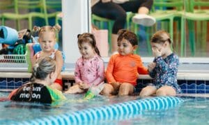 Children taking swim class at Watermelon Swim