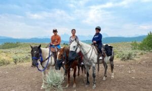 Horseback riding with Heart Six Ranch just outside the Grand Teatons National Park in Wyoming