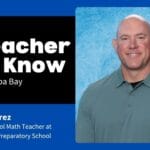 Kevin Perez, teacher at Shorecrest Preparatory School, poses for a photo