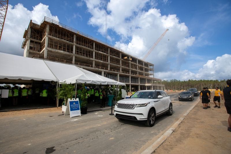 A look at the progress of the construction of the Wesley Chapel Johns Hopkins All Children's Hospital coming Fall 2027