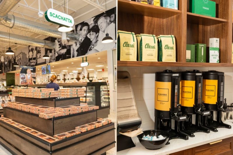The new Alessi Bakery location features multiple different locations to get coffee, adult beverages, sandwiches, and more!