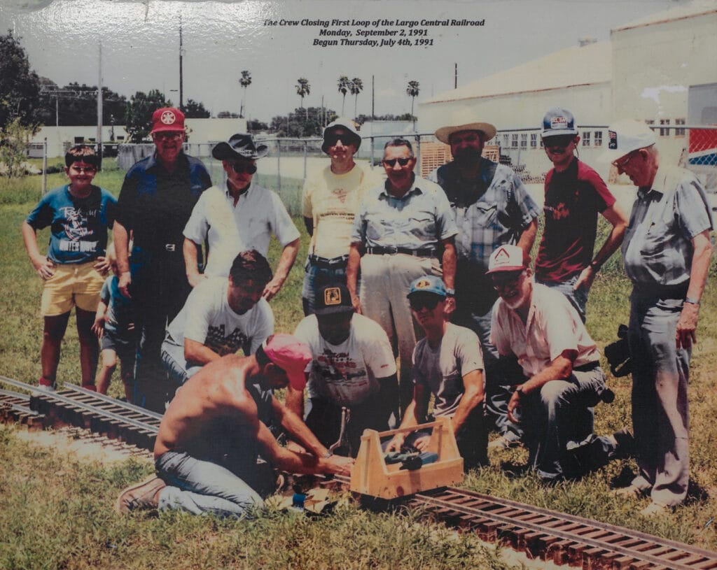 The founding members of Largo Central Railroad. 