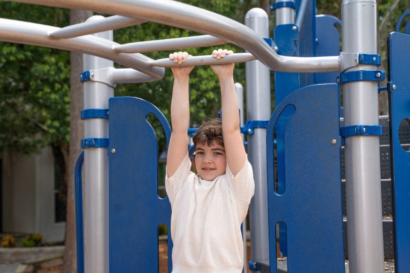 Corbett Prep Laura Stroll Son on the playground