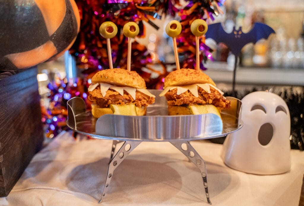 Disney Springs Fall Event Hangar Bar alien sliders