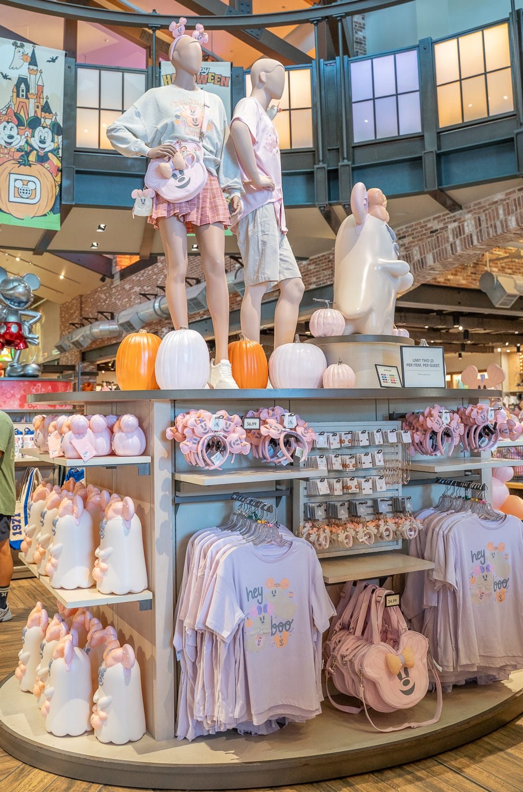 Disney Springs Halloween World of Disney pink Minnie ghost merch