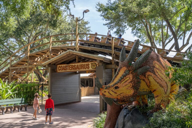 LEGOLAND Florida Resort Coastersaurus Florida's only fully wooden roller coaster. Photo by Laura Byrne.