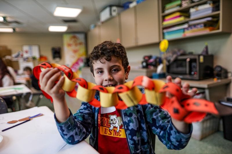 Another Marcia P. Hoffman school student with art project