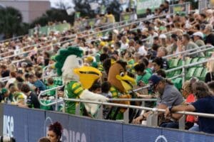 Tampa Bay Rowdies Mascots in the crowd